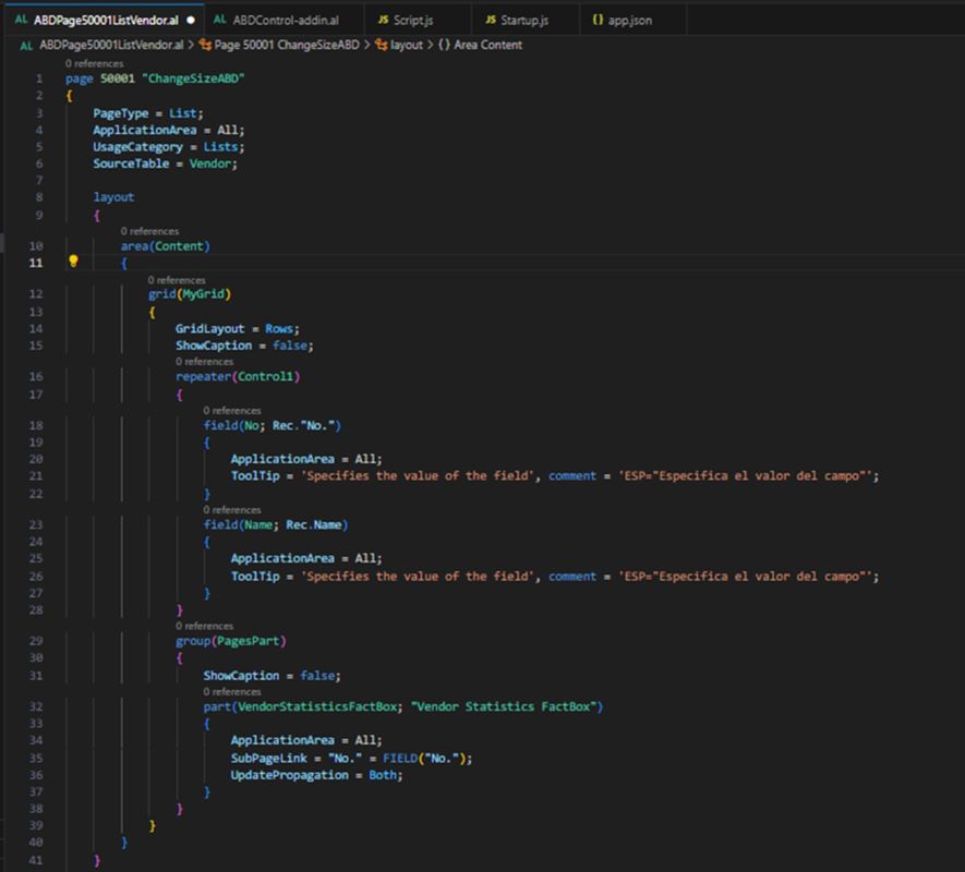 Optimización de elementos en Business Central