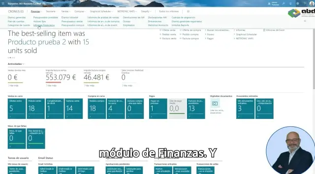 Personalizar Informes Financieros Business Central: accede al modulo de finanzas