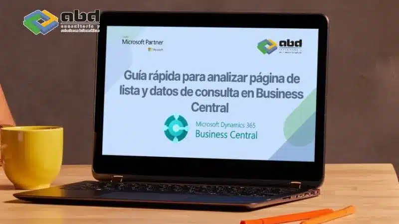 Guía rápida para analizar página de lista y datos de consulta en Business Central