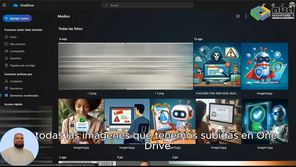 3. Centraliza tus Imágenes con Elementos Multimedia OneDrive