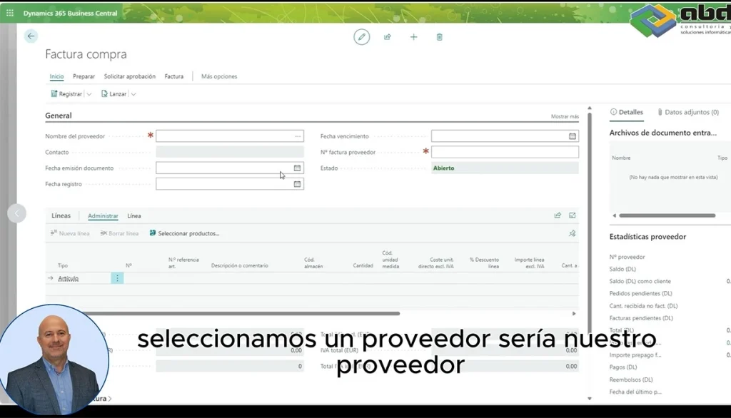 Ejemplo Práctico: Asignación de Gastos de Electricidad en Business Central