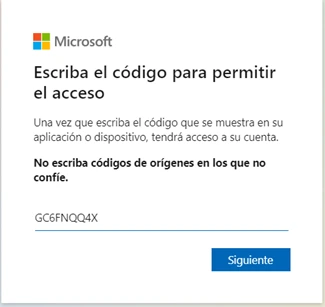 Es decir, las tablas, páginas, etc... correspondientes a nuestro Business Central estándar.  Para ello nos pedirá que copiemos un código y se abrirá una ventana del navegador: 