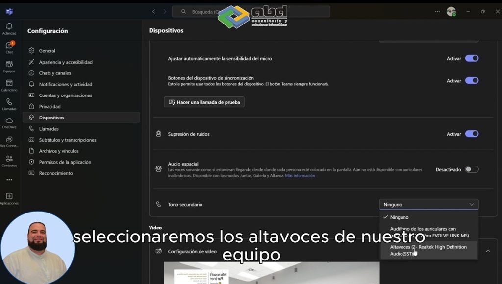 Solución 3: Hacer que las Llamadas de Teams Suenen por el Altavoz